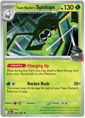 Team Rocket's Spidops (Holo) (020/182)