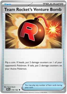 Team Rocket's Venture Bomb (179/182)