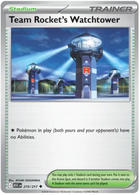 Team Rocket's Watchtower (210/217)