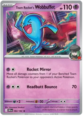 Team Rocket's Wobbuffet (Holo) (082/182)