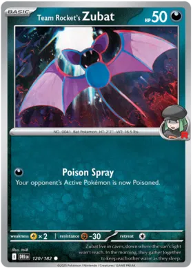 Team Rocket's Zubat (120/182)