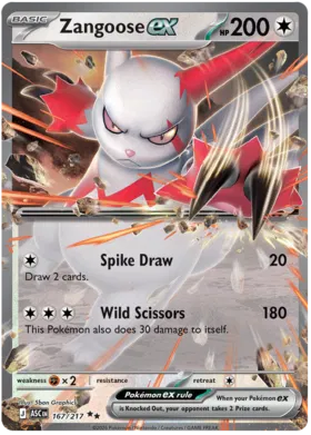 Zangoose ex (167/217)