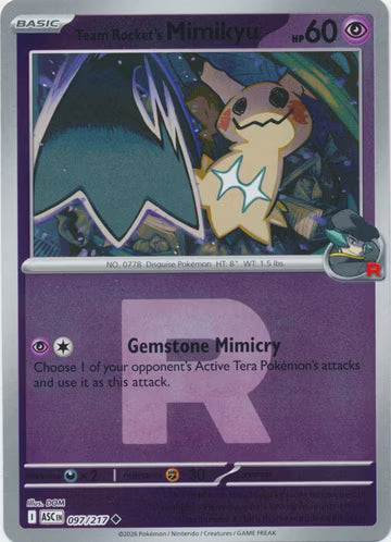 Team Rocket's Mimikyu (Team Rocket) (097/217)
